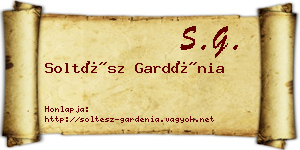 Soltész Gardénia névjegykártya